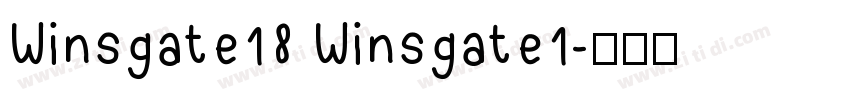Winsgate18 Winsgate1字体转换
